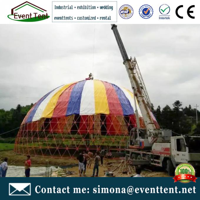 Steel Structural Party Outdoor Tent , Garden Dome , Green house round tent clear