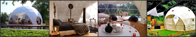 Prefabricated Clear Top Lightweight Geodesic Tent For Outdoor Living