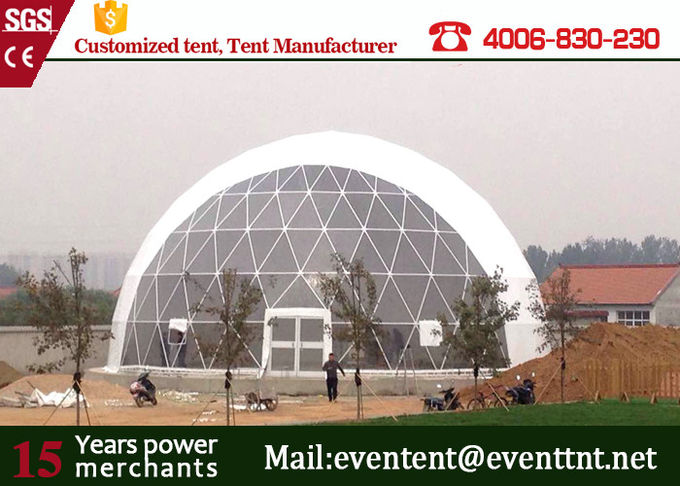 25meters diameter white PVC roof Large Dome Tent for 1000 people
