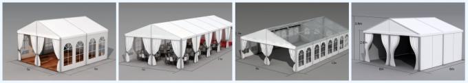 Aluminum Alloy 6061-T6 Frame Big Outdoor Trade Show Tents 30x60m For 1200 Peoples