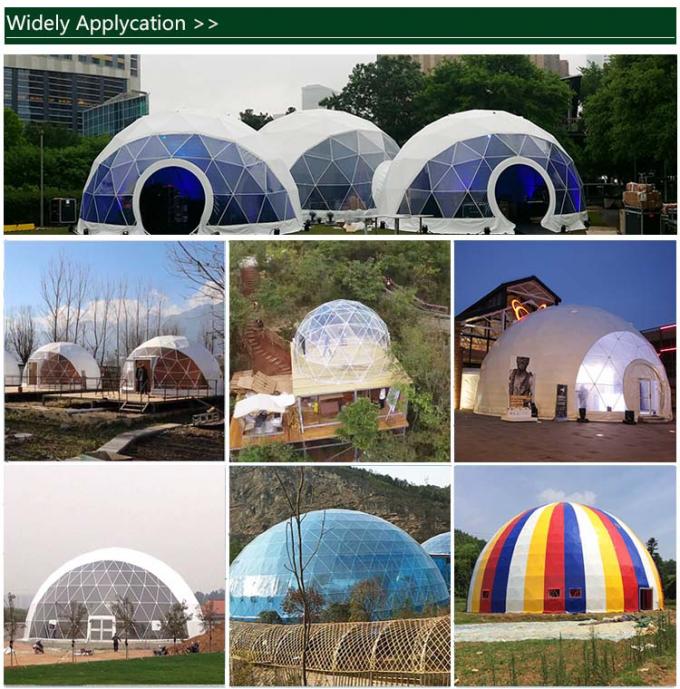 UV Resistant Outdoor Dome Tent Sun Shade Canopy With Sandwich Panel Wall